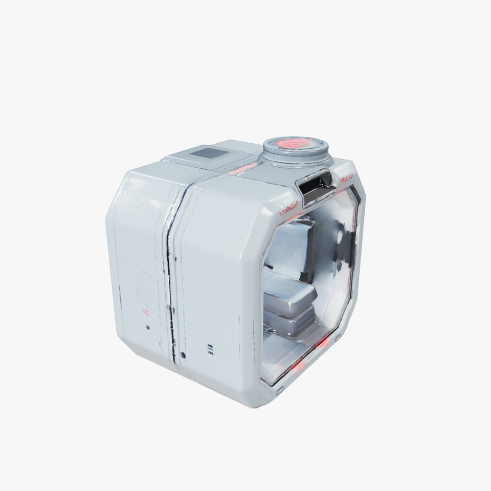 Futuristic SciFi Pod model pack