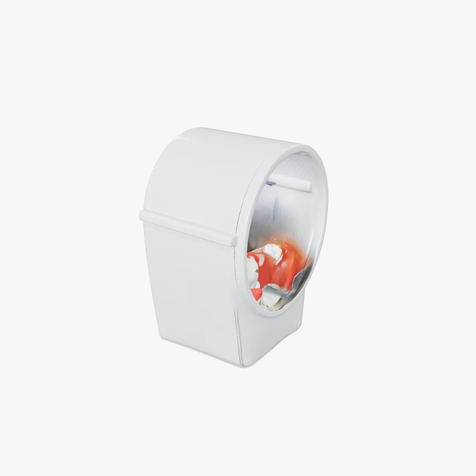 Modern White Trash Bin Model Pack