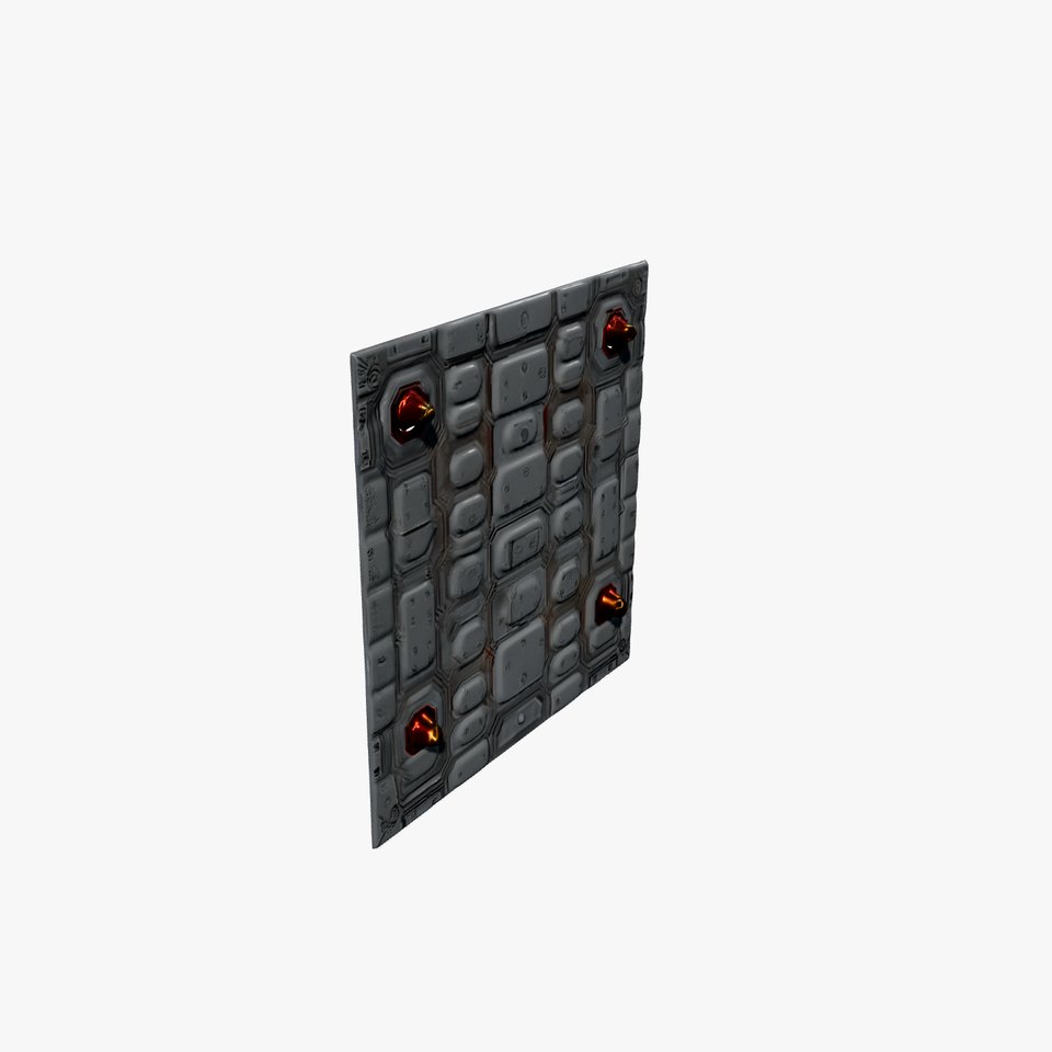 Futuristic LED Panel Model Pack with Red Lighting