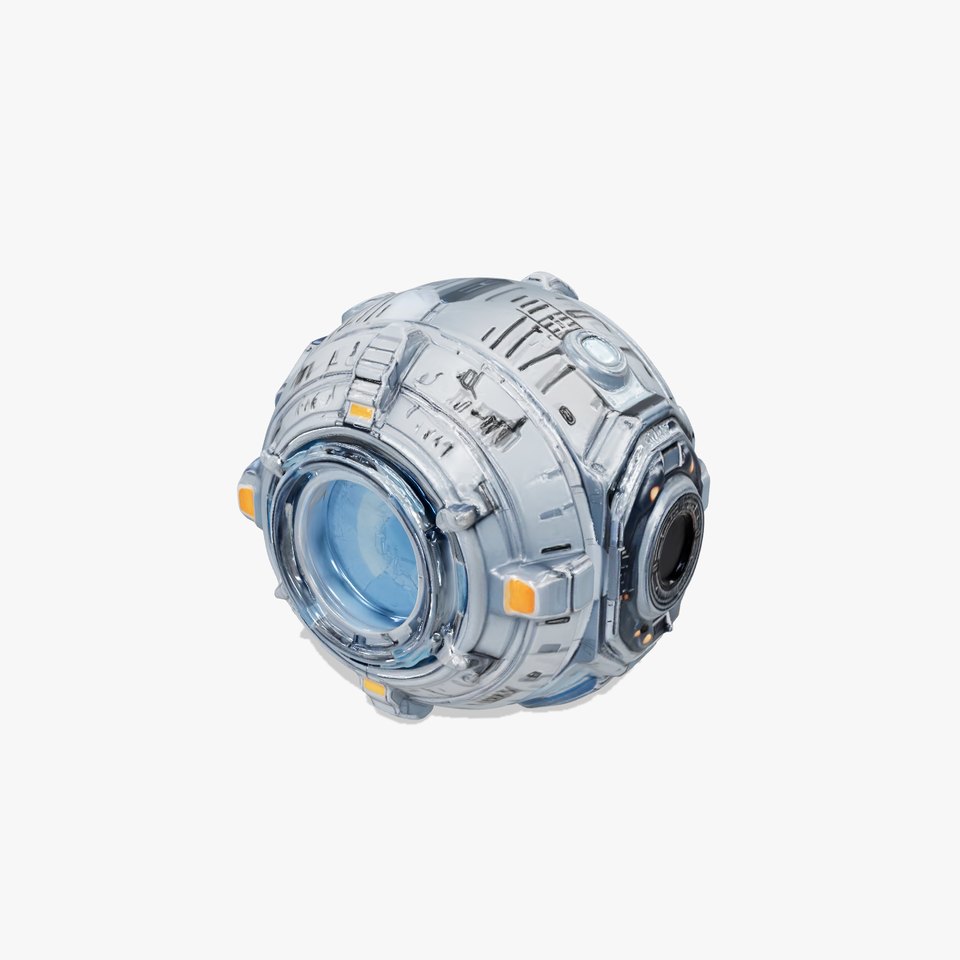 Futuristic Spherical Robot Model Pack