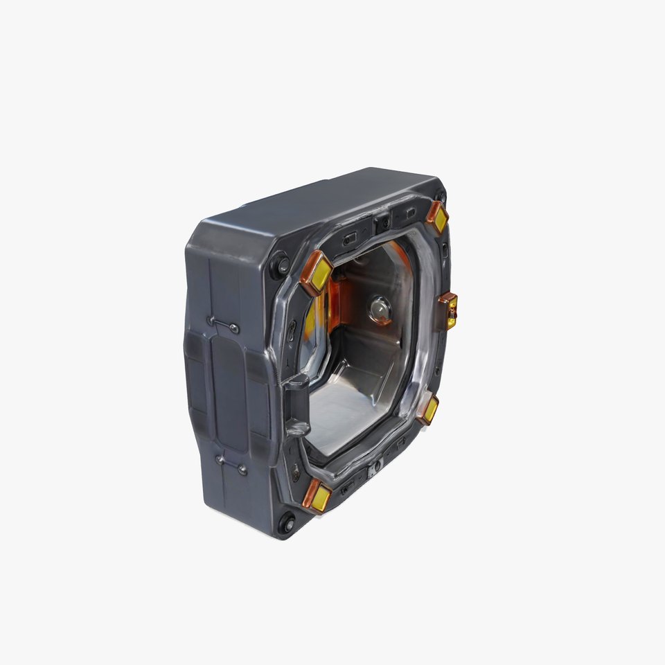 Futuristic SciFi Door Model Pack with Illuminated Details