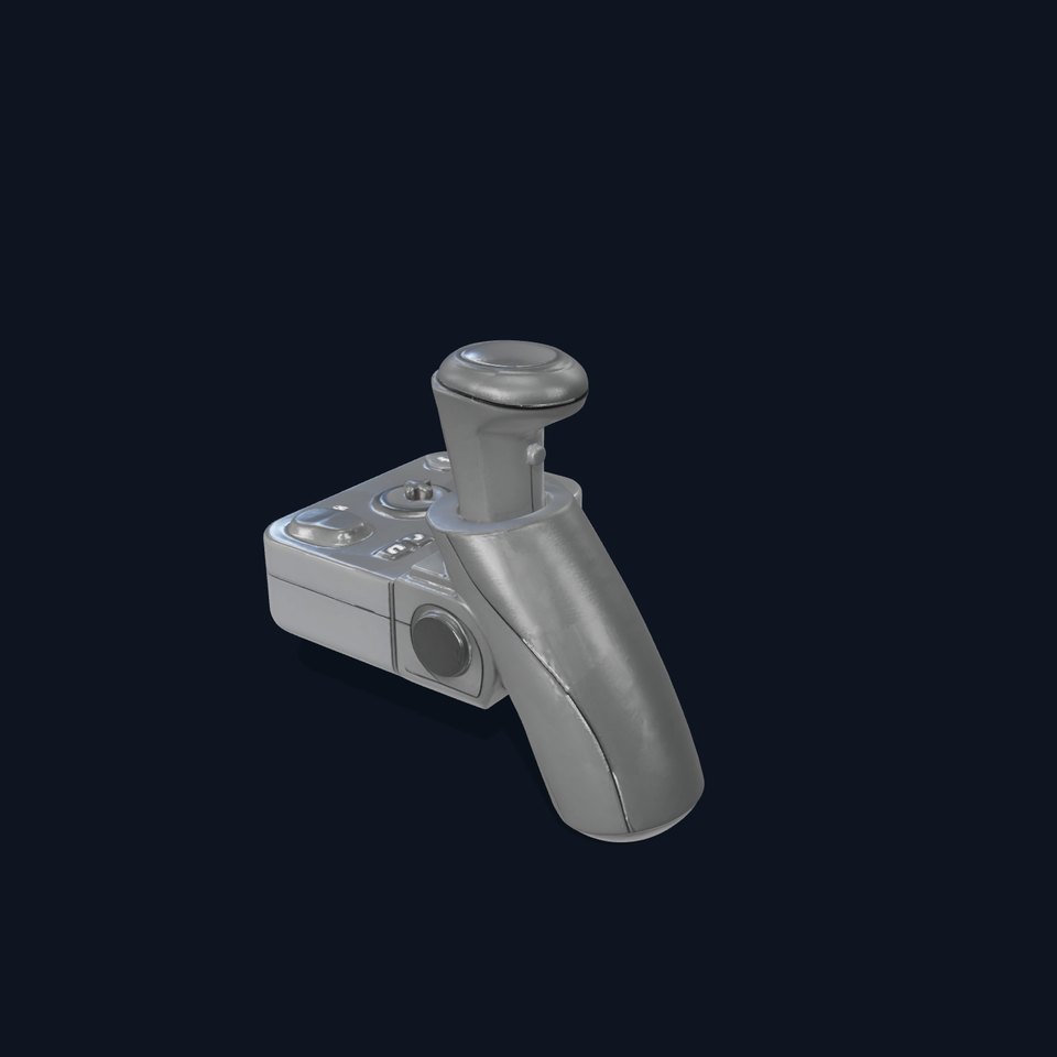 Joystick Controller Model Pack with Detailed Buttons and Grips