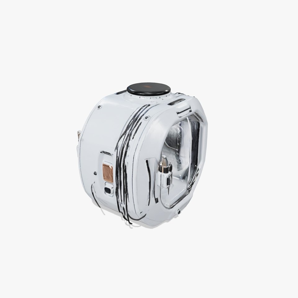 Futuristic Space Capsule Interior Model Pack