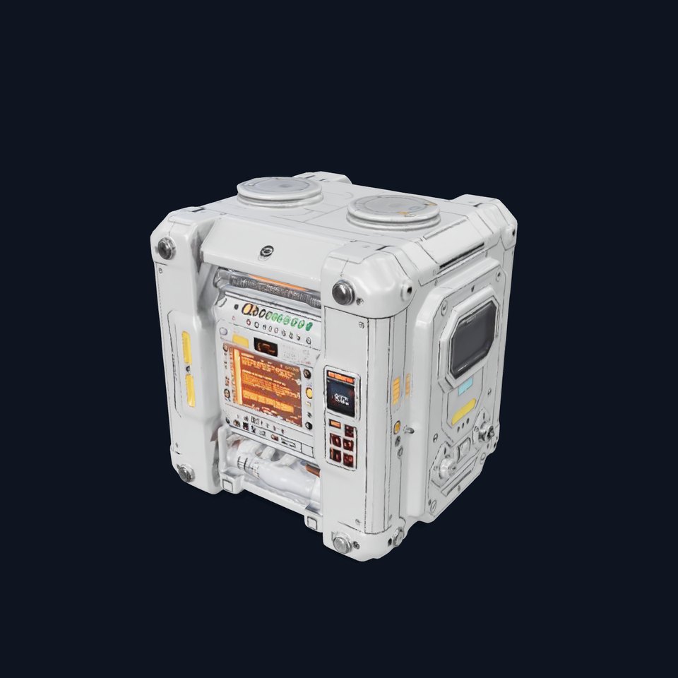 Futuristic Control Console model pack