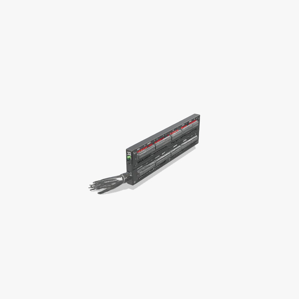 Stacked Patch Panel Rack model pack