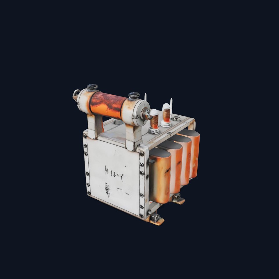 Industrial Transformer model pack with rusty texture