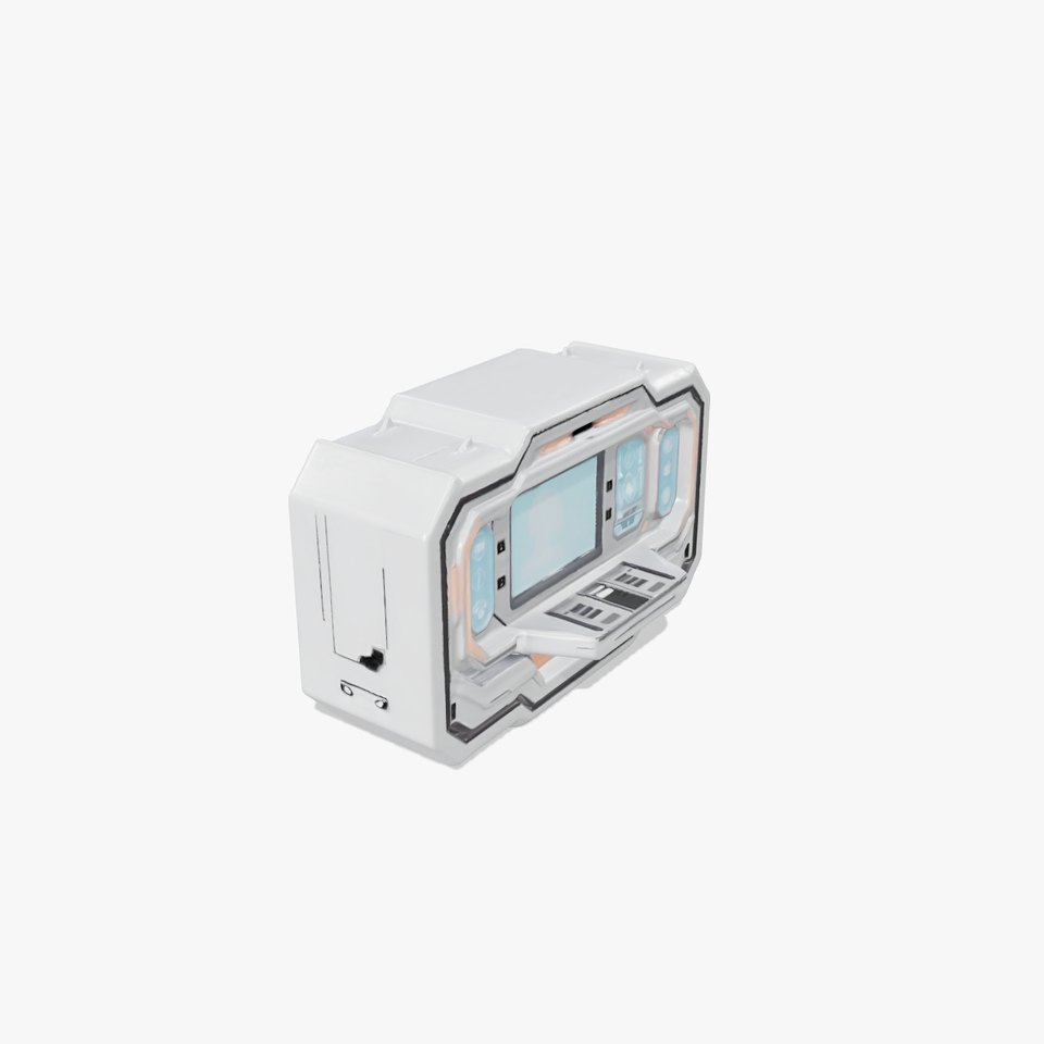 Futuristic Medical Console model pack
