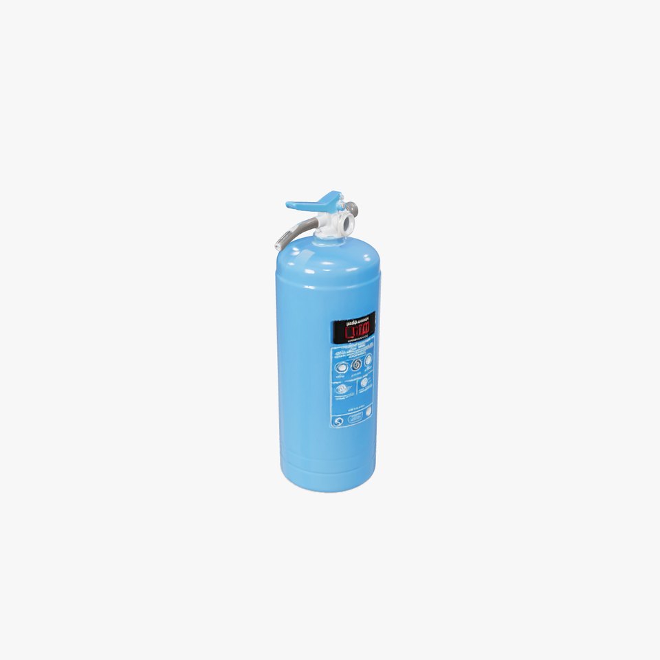 Blue Fire Extinguisher Model Pack with Digital Display