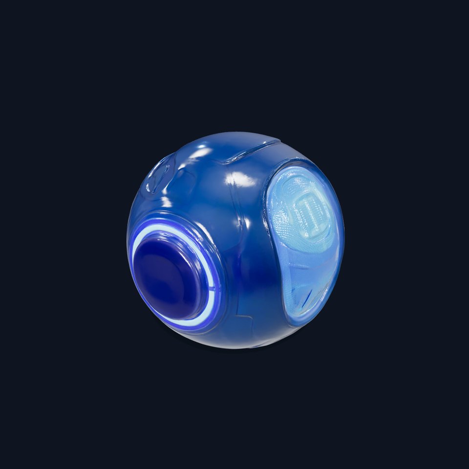 Futuristic Holographic Sphere Model Pack