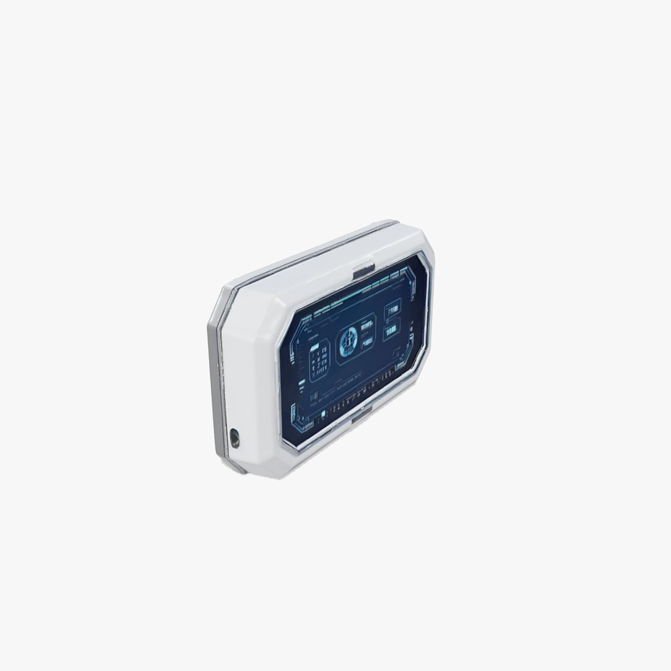Futuristic Control Panel Display Model Pack