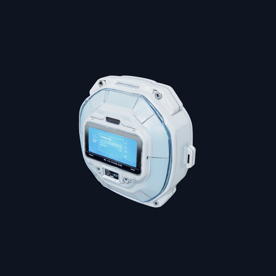 Futuristic WallMounted Interface model pack