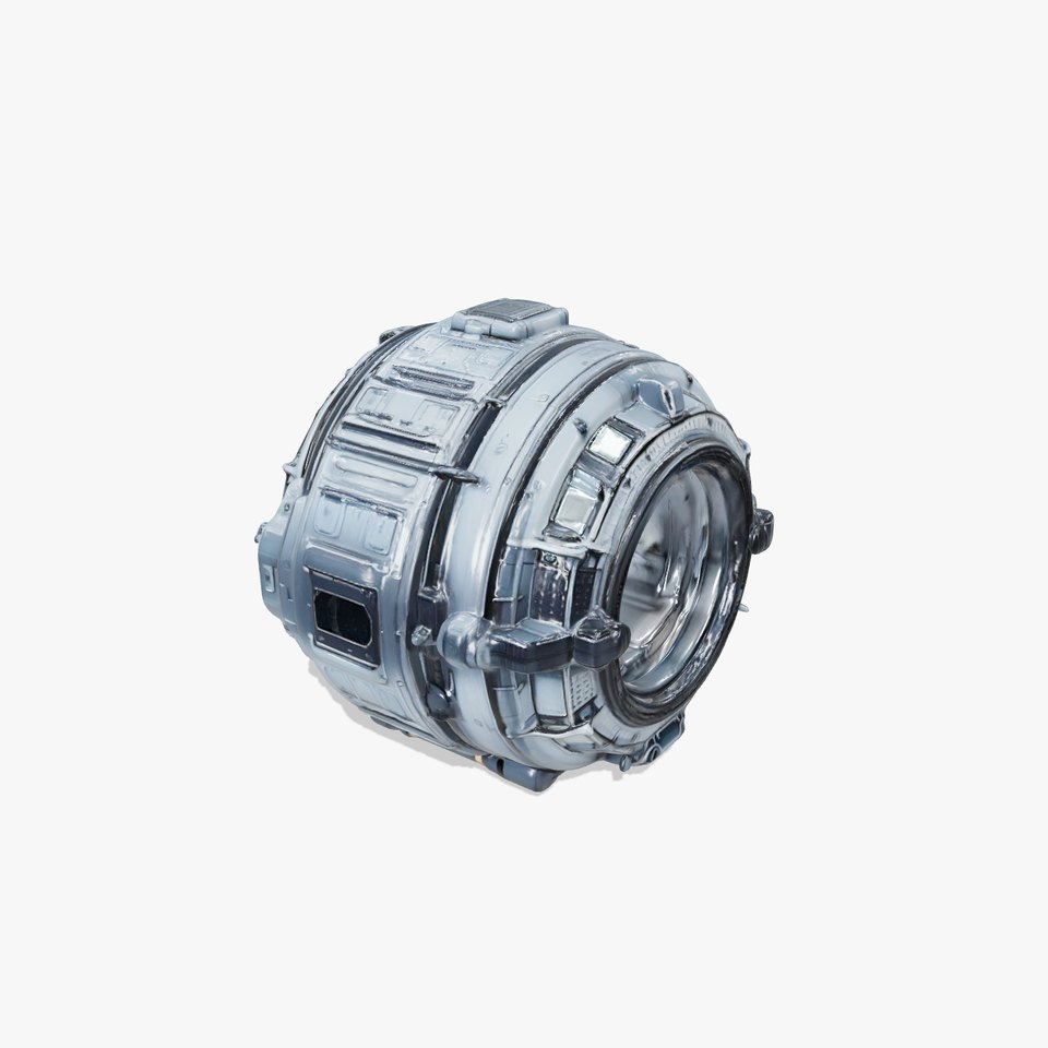 Futuristic Scifi Space Capsule Model Pack