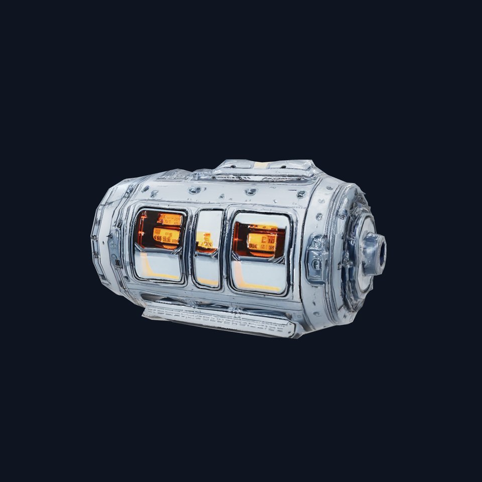 Futuristic Energy Core model pack with detailed components