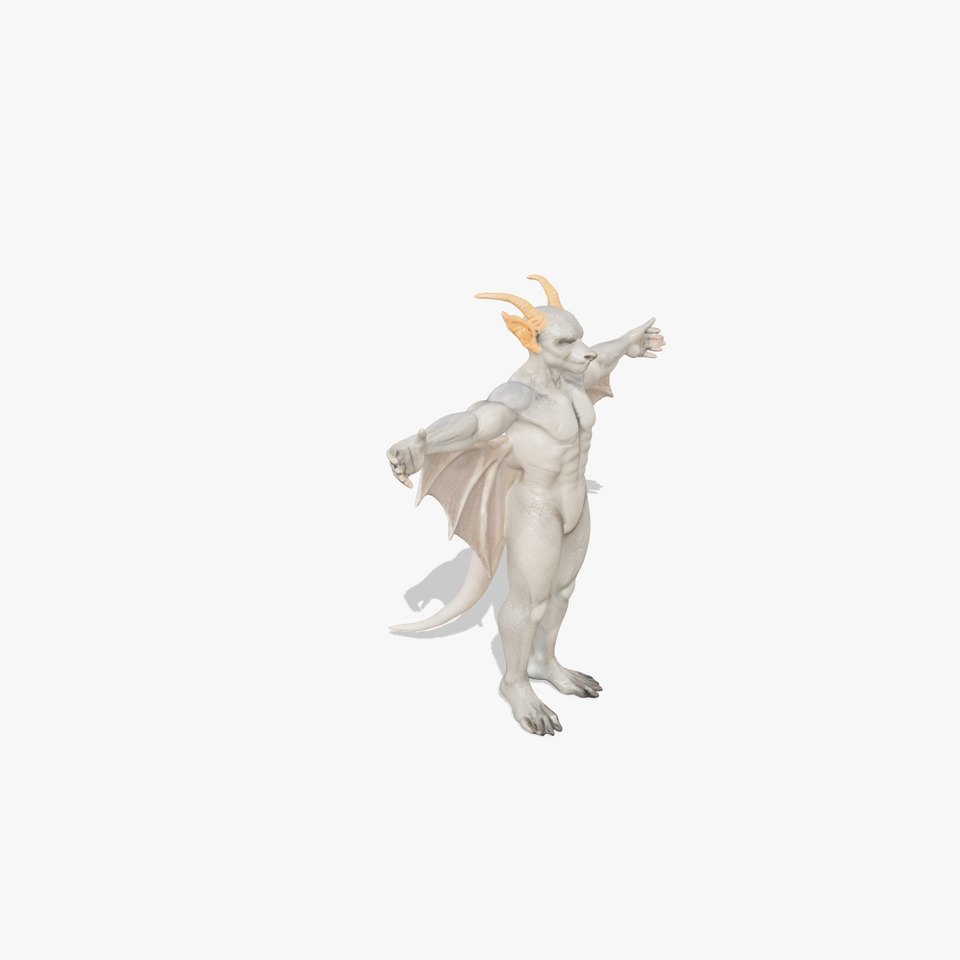 Demonic Creature with Wings Model Pack