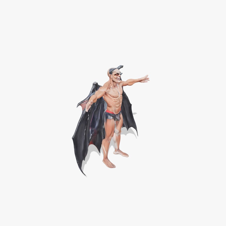 Demonic Creature with Wings model pack