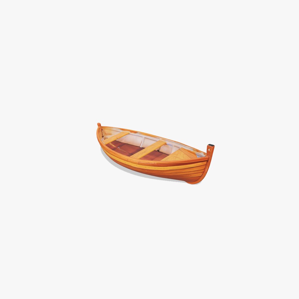 Wooden Rowboat Model Pack with Detailed Textures