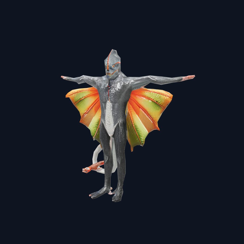 Dragon Humanoid Creature Model Pack