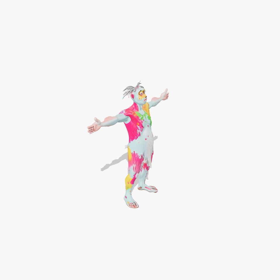 Colorful Creature Model Pack with Detailed Fur Texture