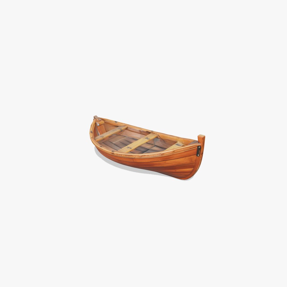 Wooden Rowboat Model Pack with Detailed Textures