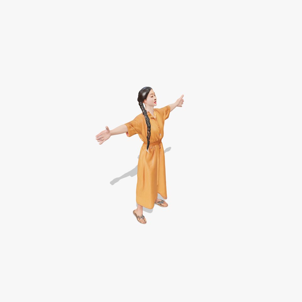 Casual Dress Character Model Pack for Animation and Games
