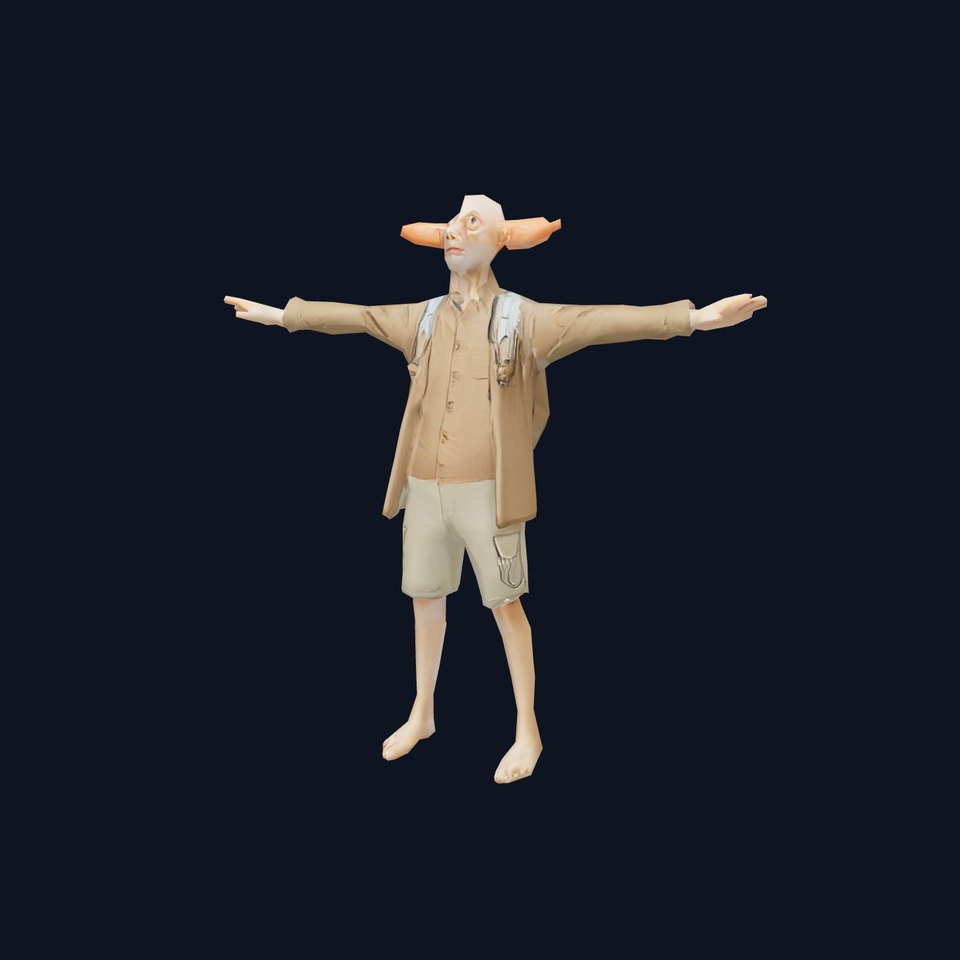 Elf Character Model Pack with Detailed Outfit