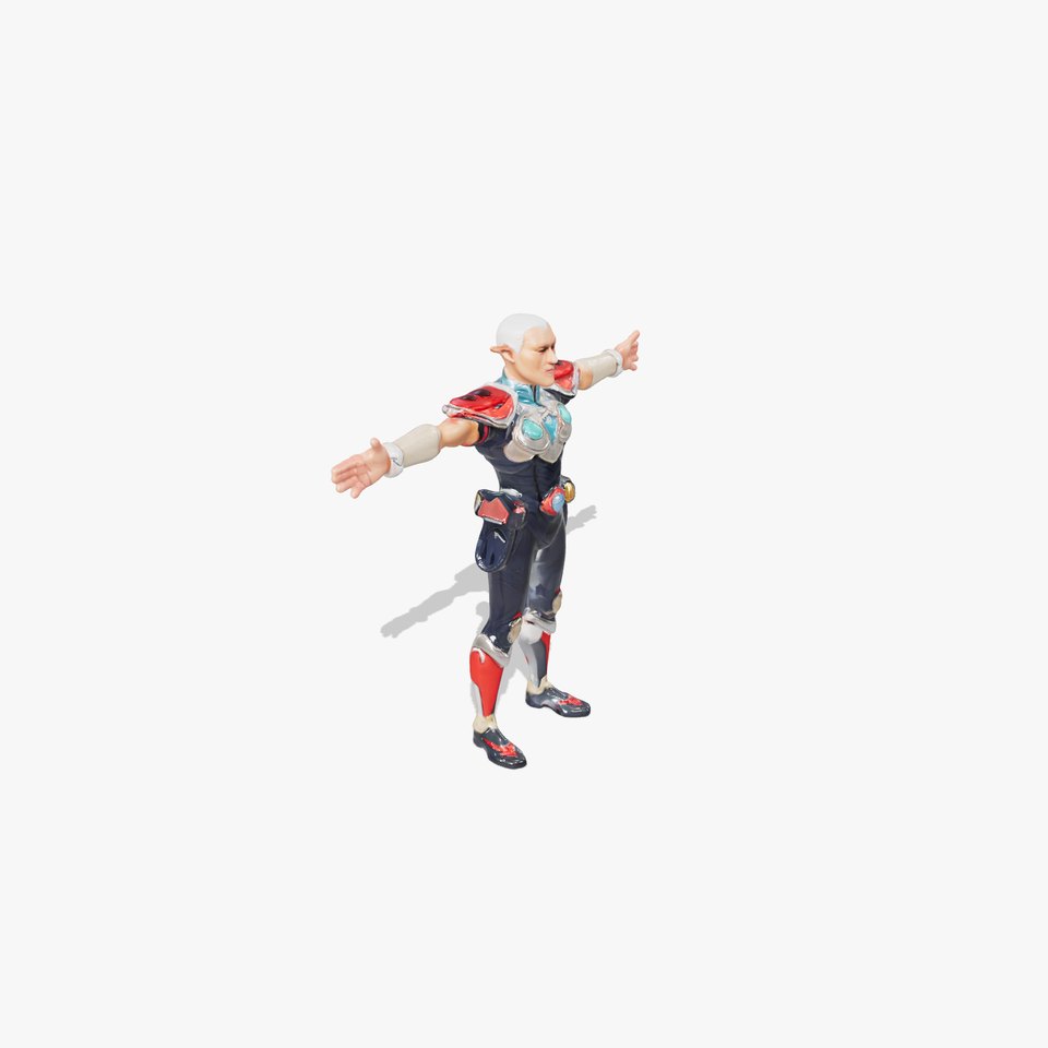 Futuristic Elf Warrior Model Pack