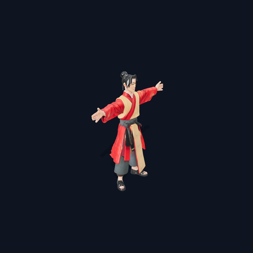 Traditional Asian Attire Character Model Pack