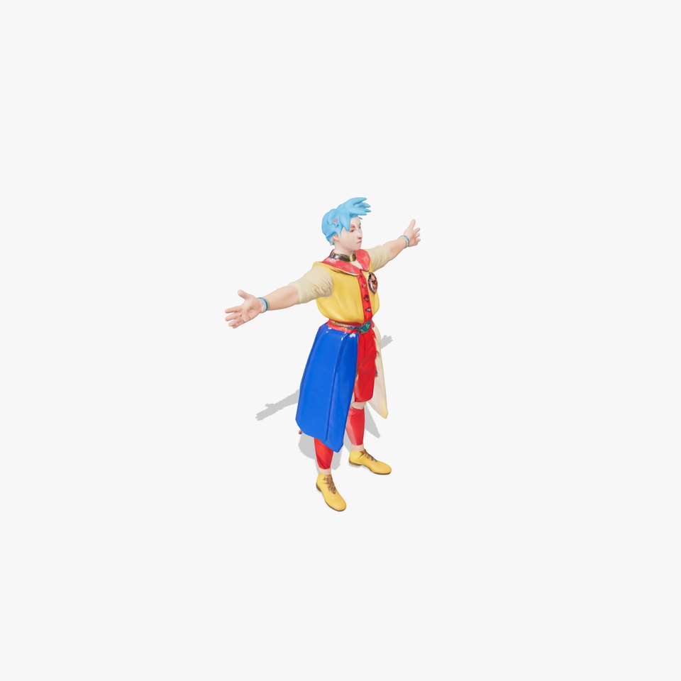 Colorful AnimeInspired Character Model Pack
