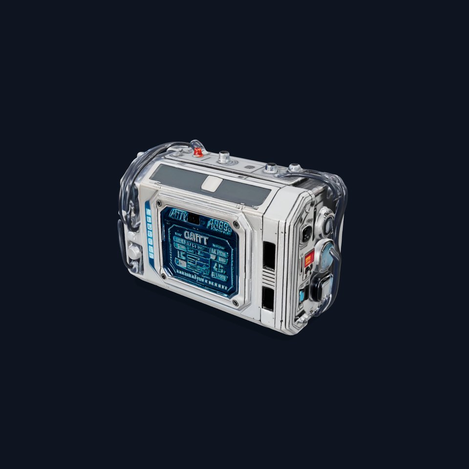 Futuristic Device Model Pack with Digital Display