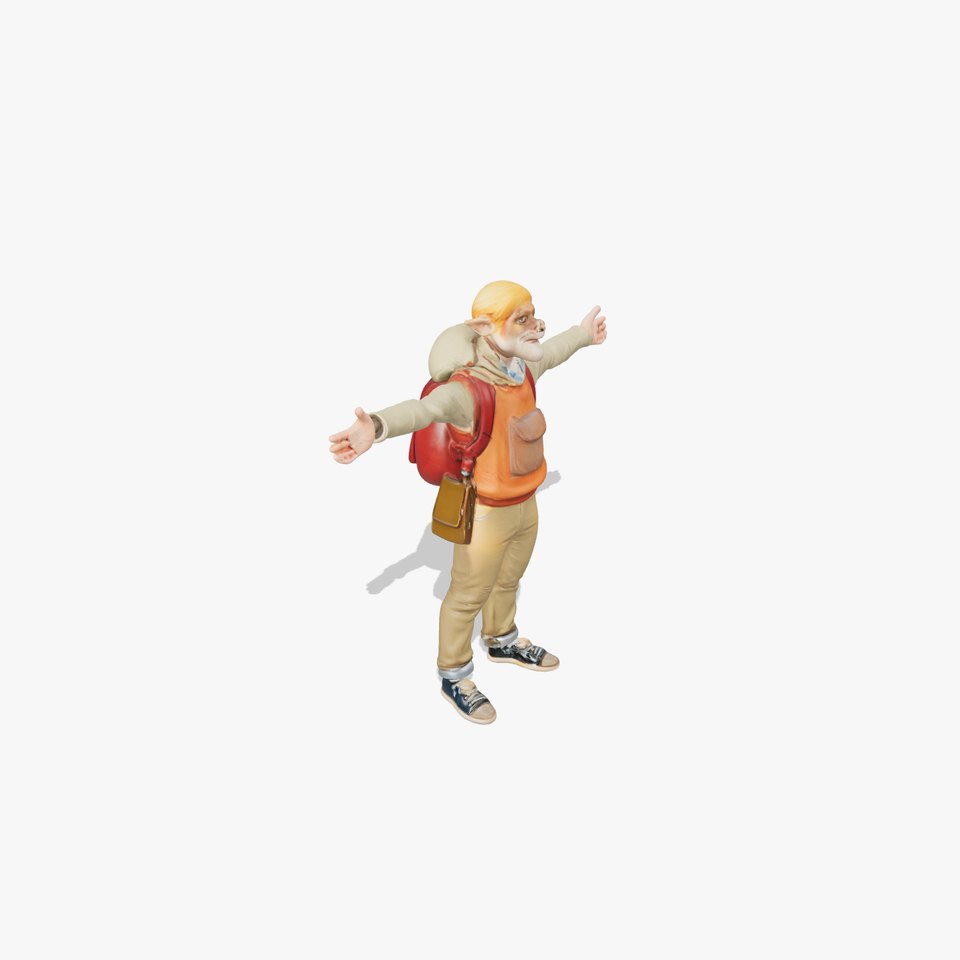 Fantasy Character Model Pack with Backpack