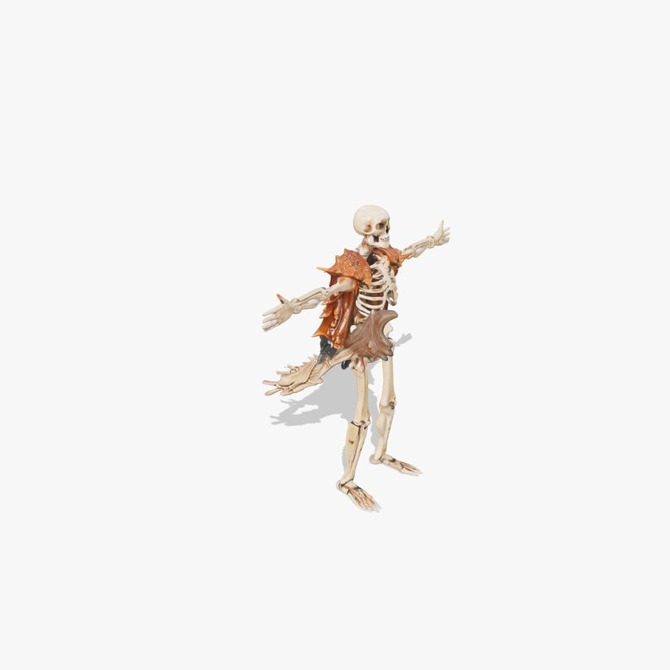 Skeleton Warrior with Armor Model Pack