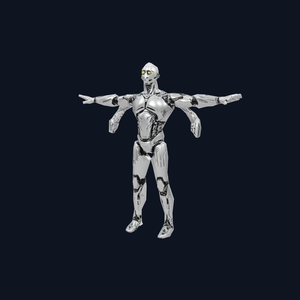 Futuristic Humanoid Robot Model Pack