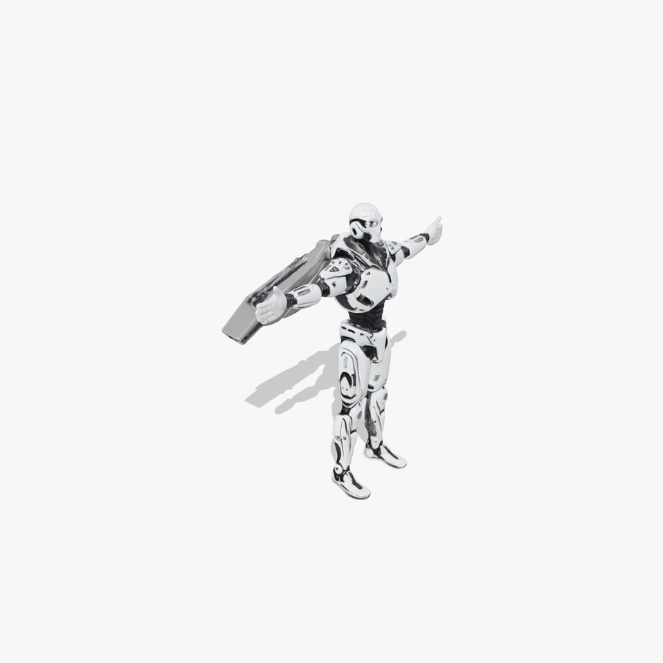 Futuristic Robot Model Pack with Detailed Armor