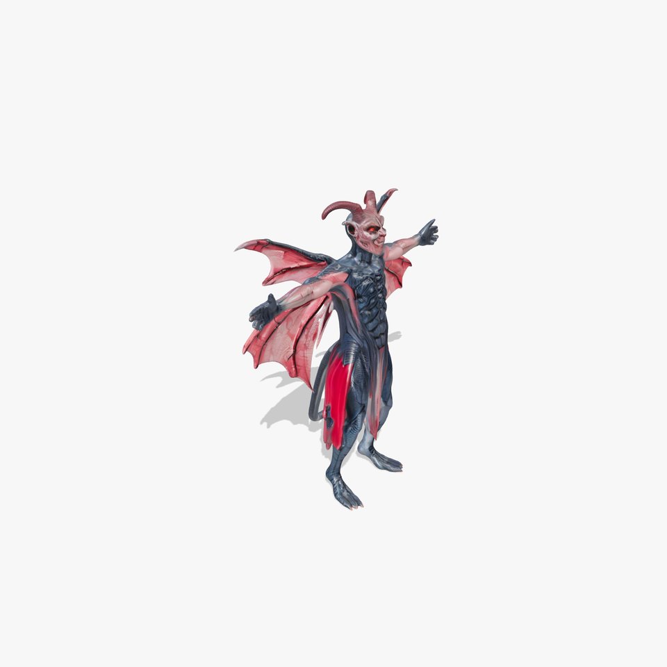 Demonic Creature Model Pack with Wings and Horns