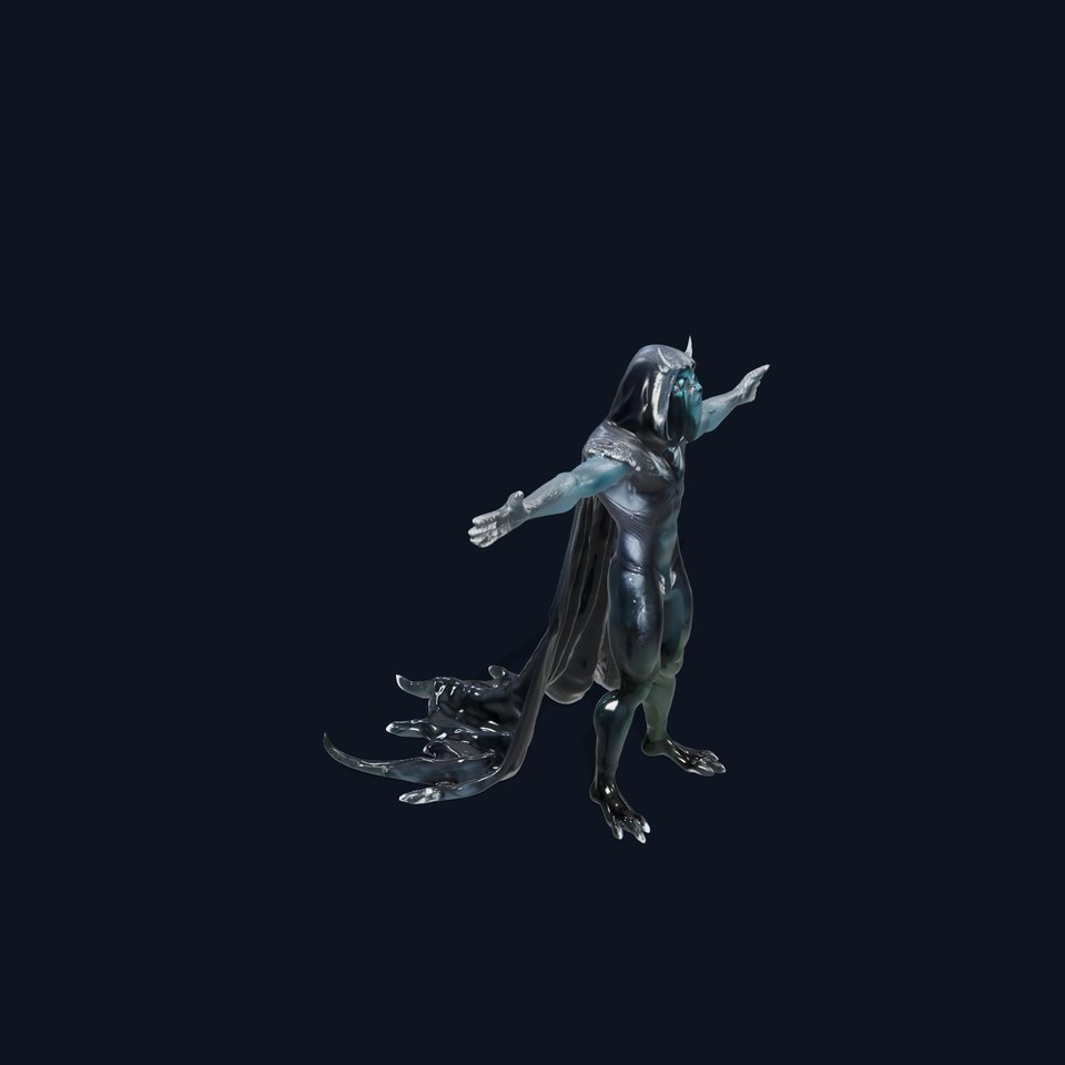 Dark Demon Character Model Pack with Armor and Cape