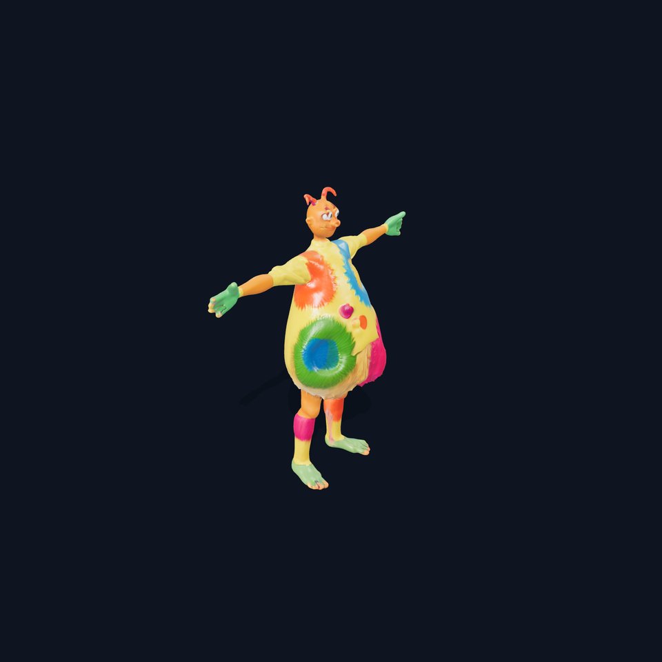 Colorful Furry Cartoon Character Model Pack