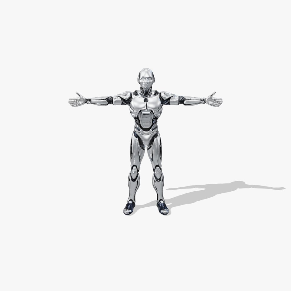 Futuristic Robot Model Pack with Adjustable Levels of Detail