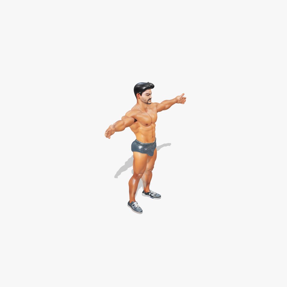 Male Fitness Model Pack with Detailed Anatomy