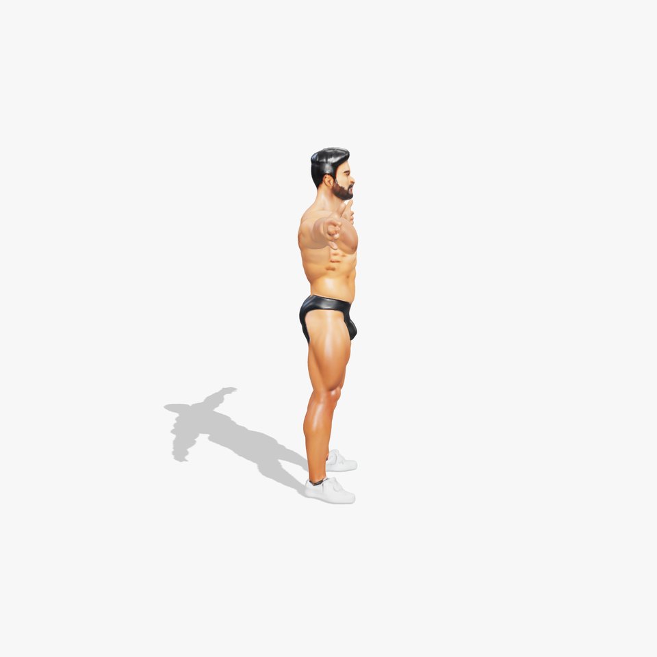Realistic Male Bodybuilder Model Pack