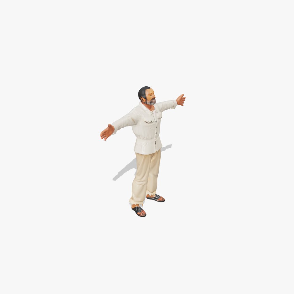 Casual Outfit Character Model Pack with TPose for Animation