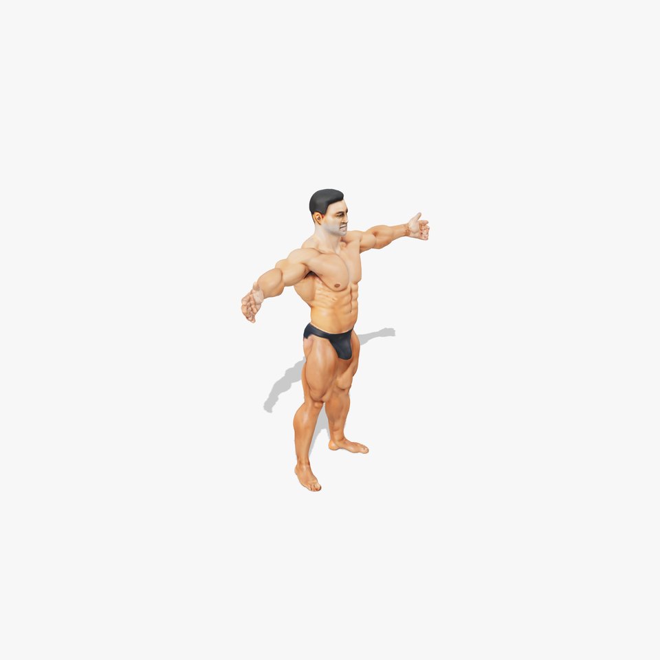 Realistic Male Bodybuilder Model Pack