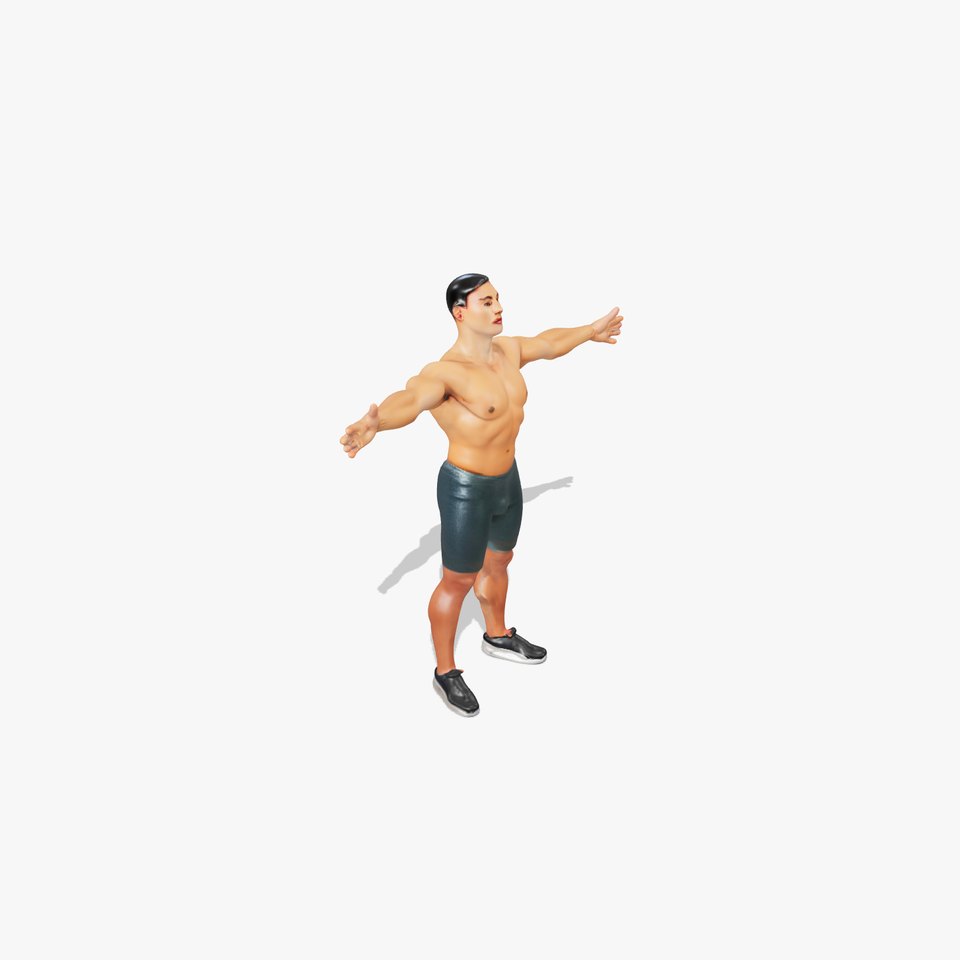 Casual Athletic Male Model Pack with Realistic Textures