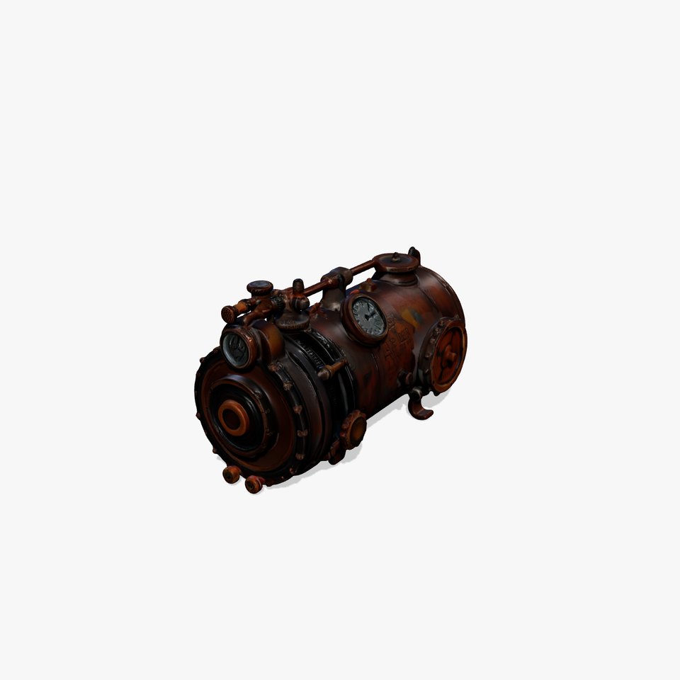 Vintage Steampunk Boiler model pack