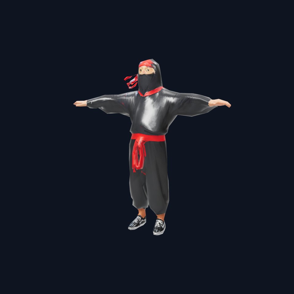 Ninja Costume Model Pack