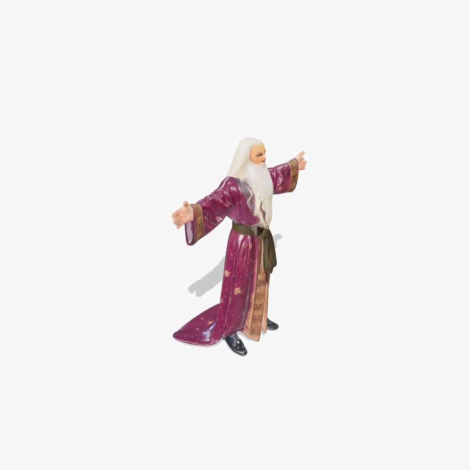 Wizard Character Model Pack with Purple Robe