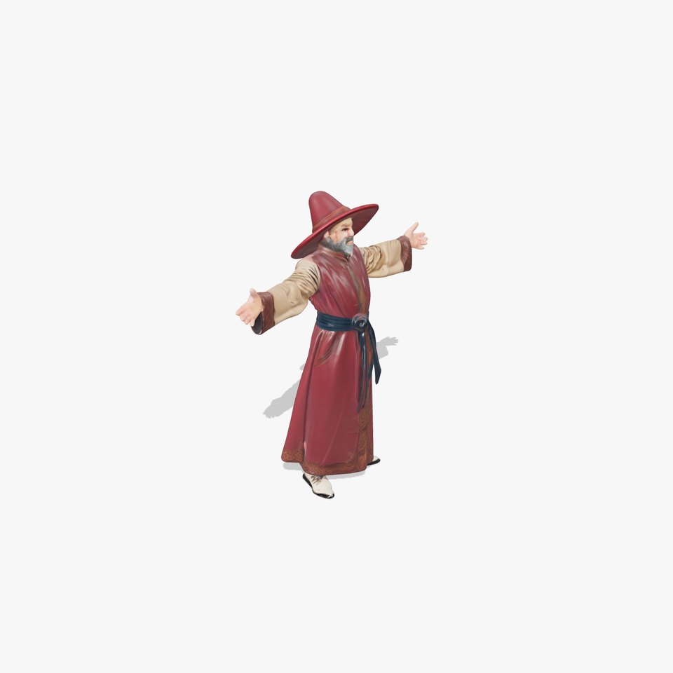 Wizard Character Model Pack with Hat and Robes