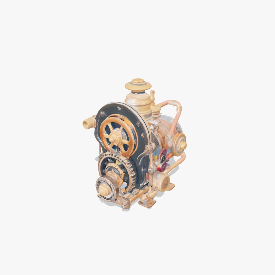 Steampunk Engine Model Pack with Detailed Gear System