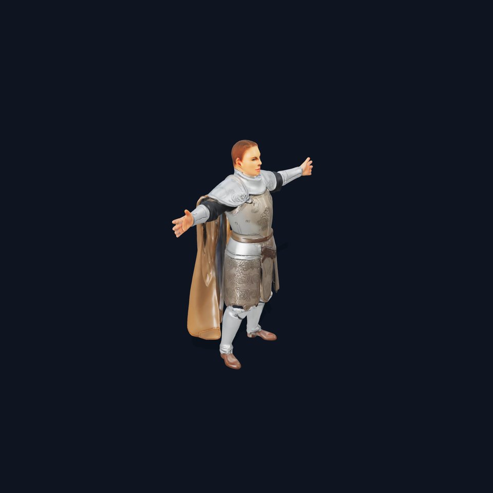 Medieval Knight Armor model pack with textured detailing