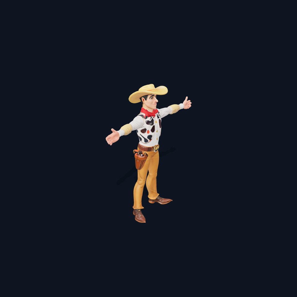 Cowboy Character Model Pack with Detailed Textures