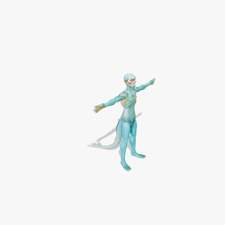 Reptilian Humanoid Character Model Pack for Games and Animation